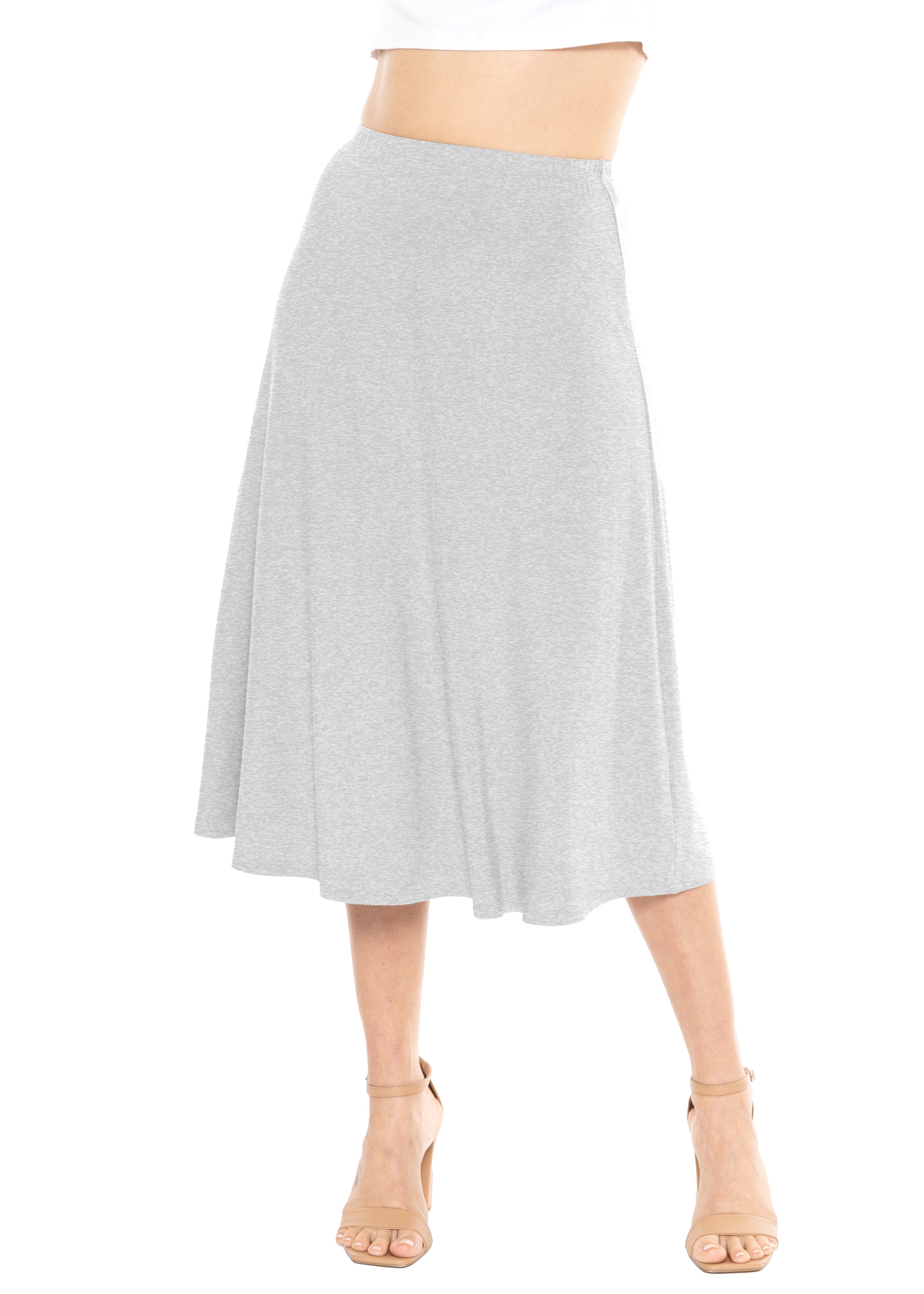 Midi A-Line Flowy Skirt More Colors
