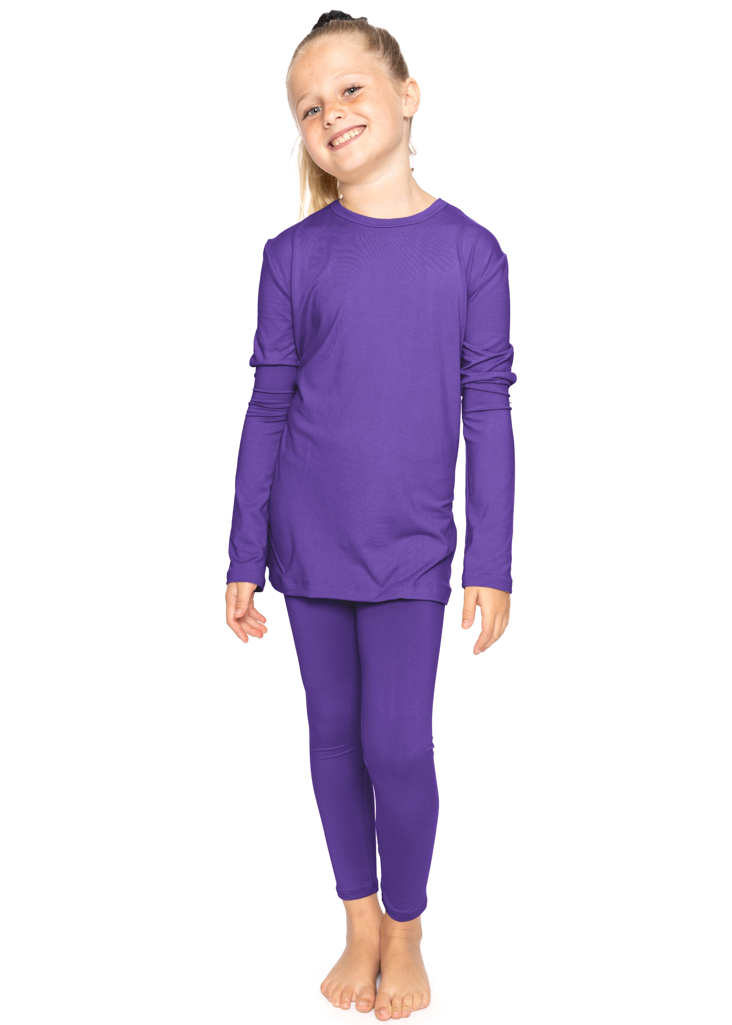 Oh So Soft Youth Girl's Long Sleeve Crew and Leggings Set, Includes Top and Bottom More Colors!