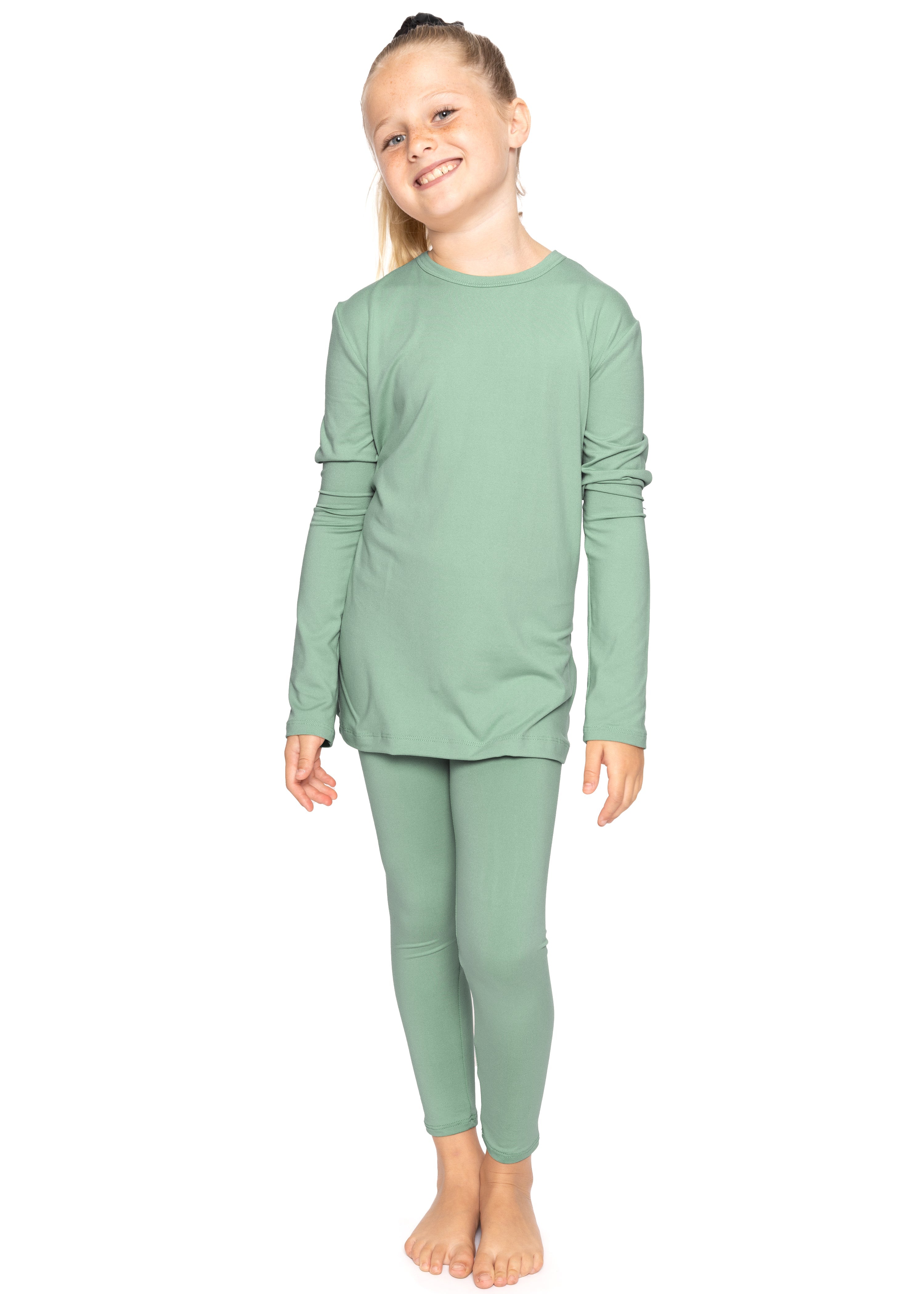 Oh So Soft Youth Girl's Long Sleeve Crew and Leggings Set, Includes Top and Bottom More Colors!