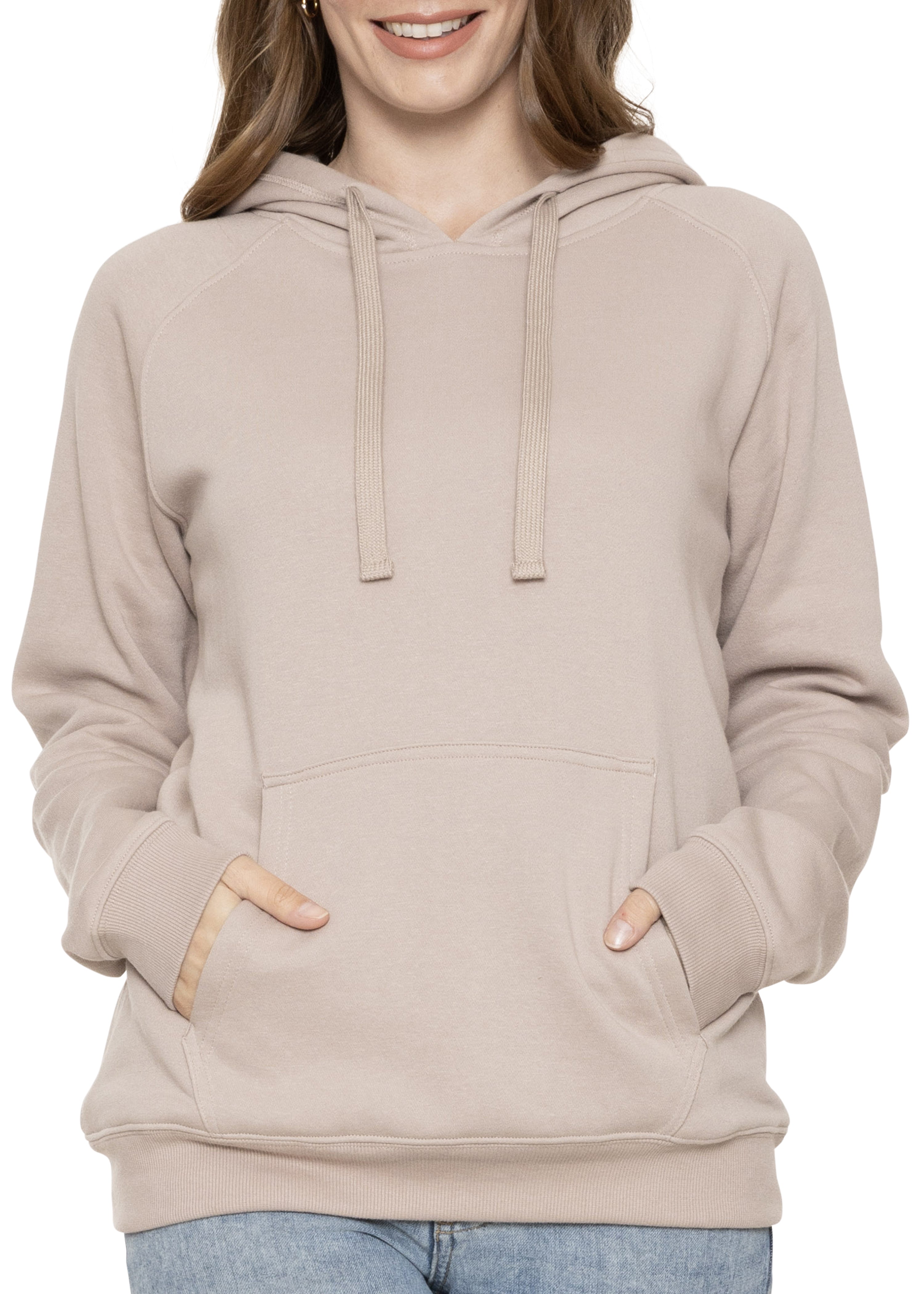 Women's and Plus Size Soft Hoodie with Extra Side Seam Zippered Pocket | Cozy and Functional | Small - 3X