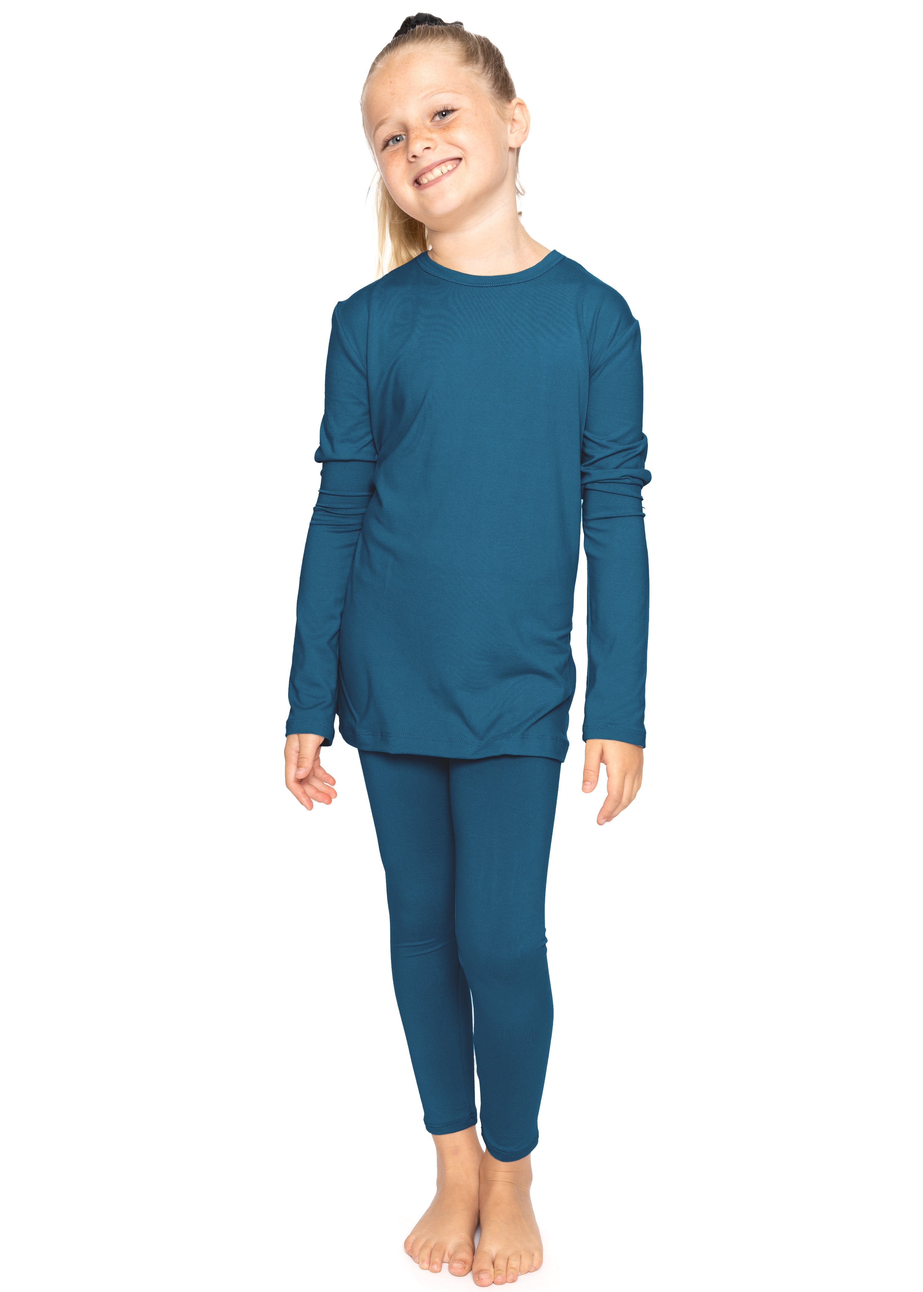 Oh So Soft Youth Girl's Long Sleeve Crew and Leggings Set, Includes Top and Bottom More Colors!