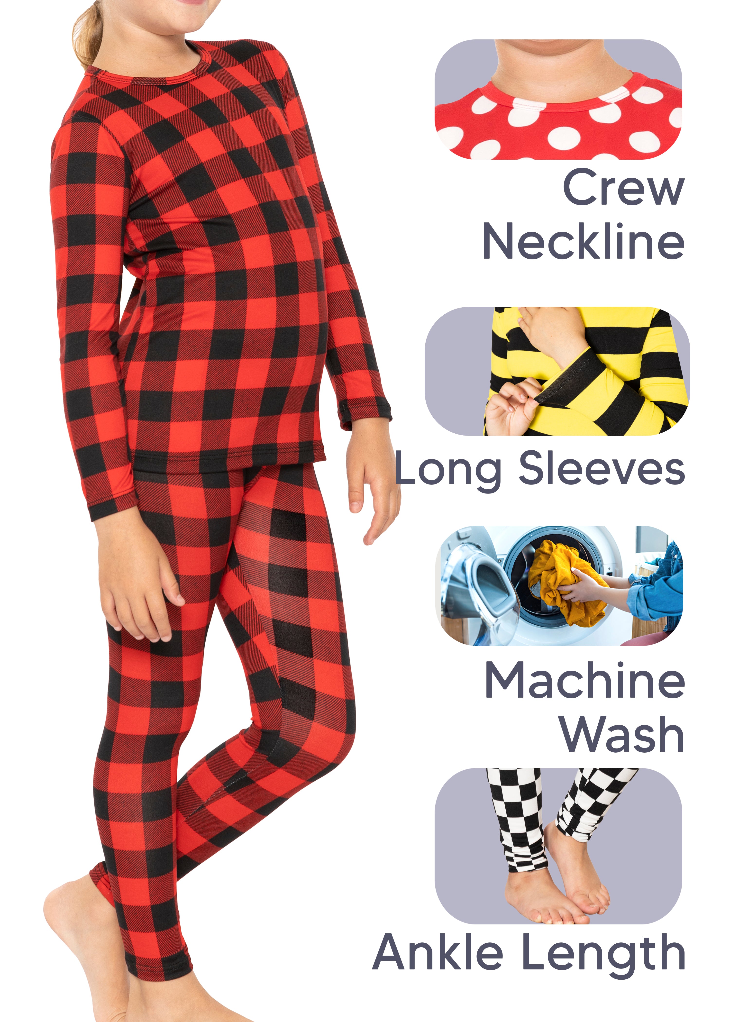 Oh So Soft Youth Girl's Long Sleeve Crew and Leggings Set, Includes Top and Bottom More Colors!