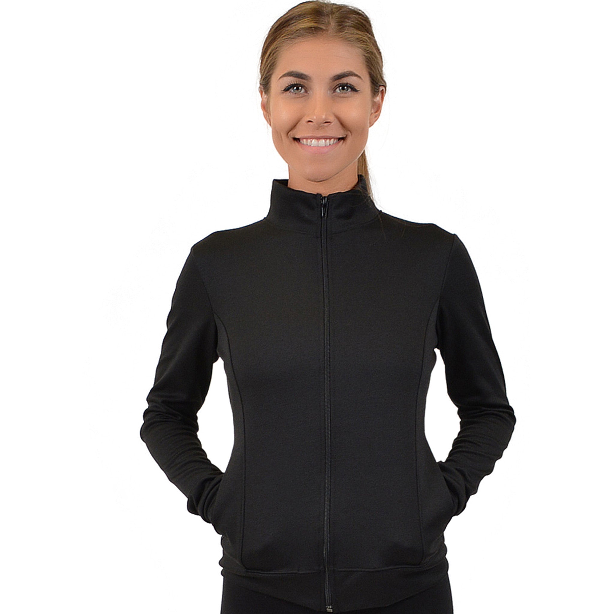 Teamwear Techno Poly/Spandex Cadet Warm Up Jacket