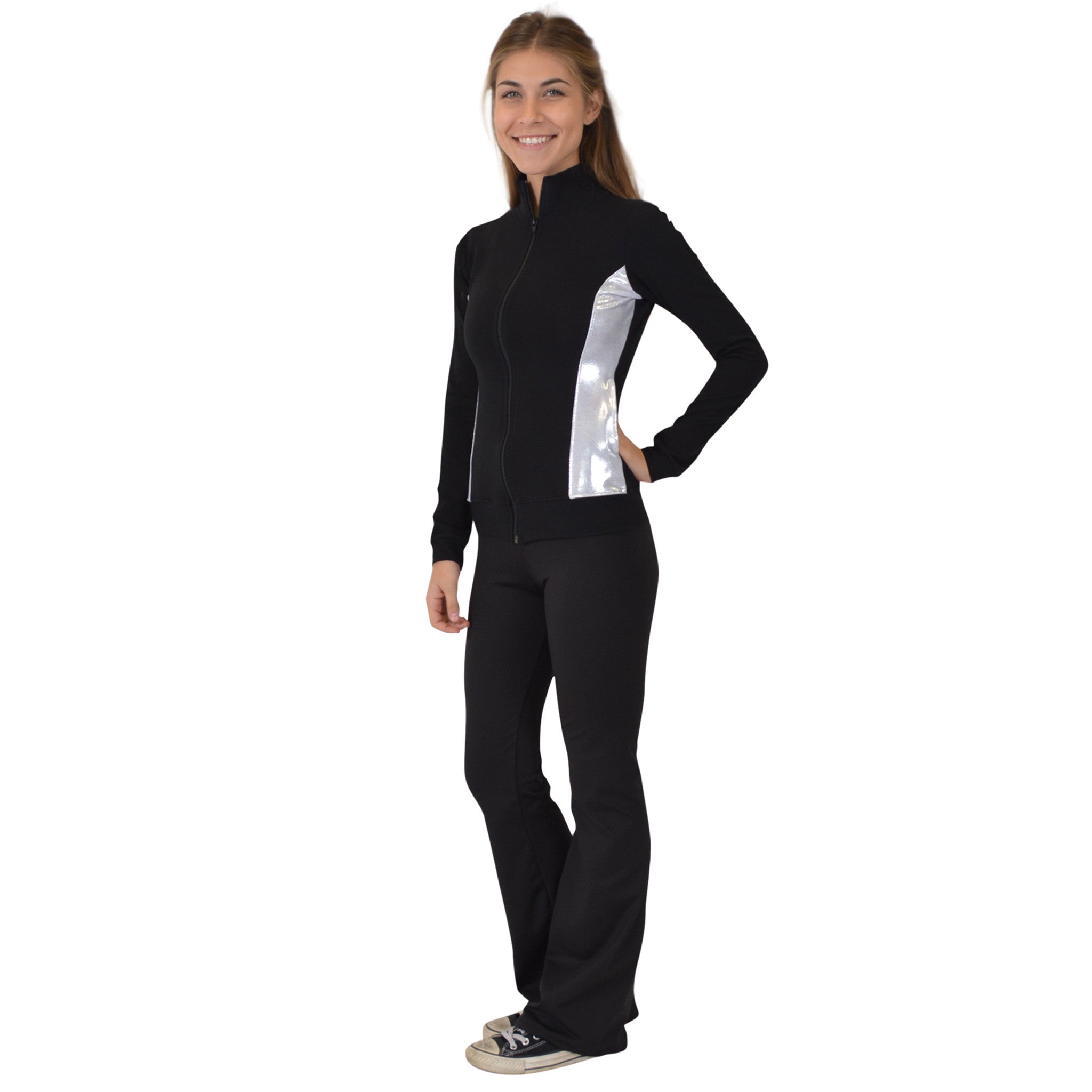 Teamwear Silver Slit Cadet Warmup Jacket