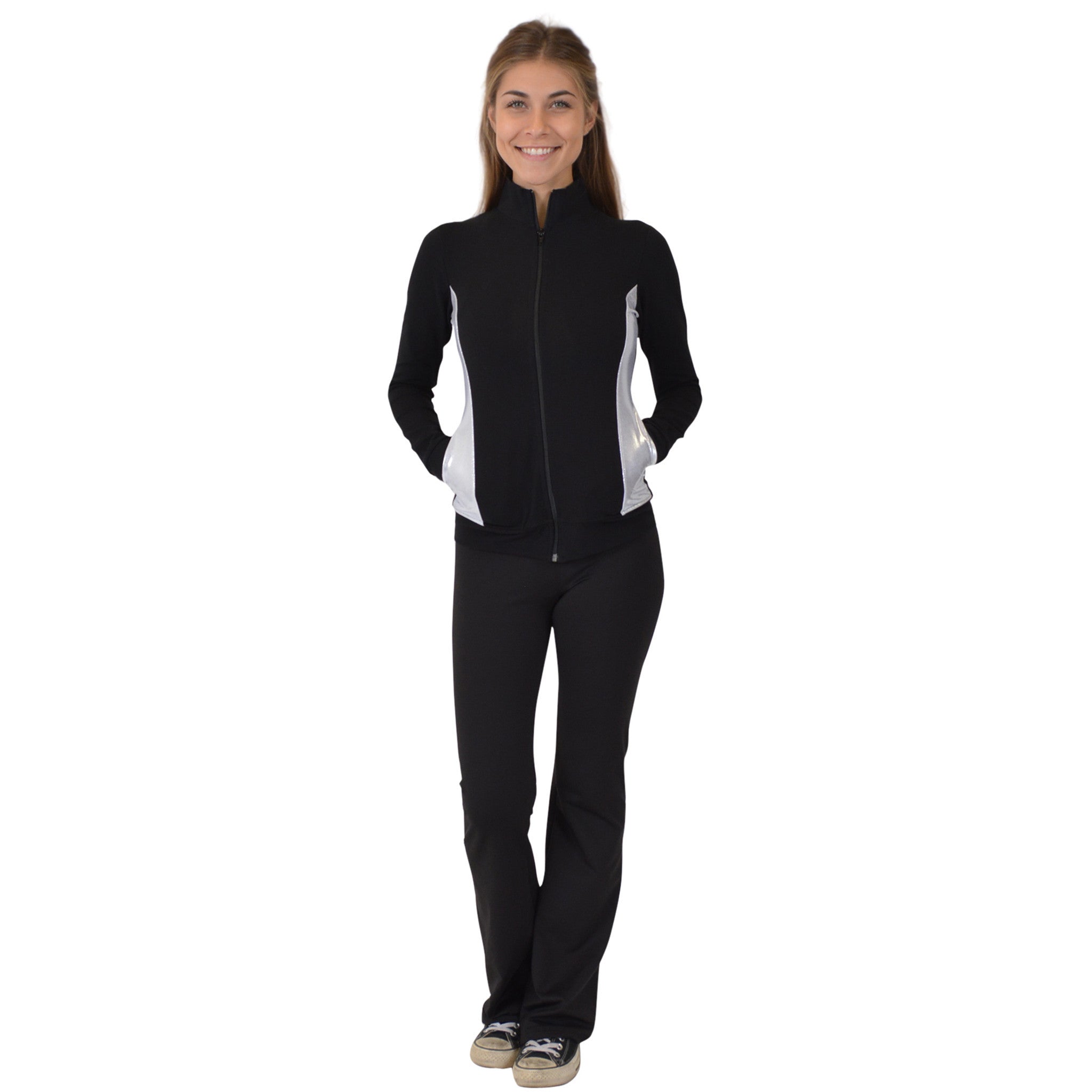 Teamwear Silver Slit Cadet Warmup Jacket