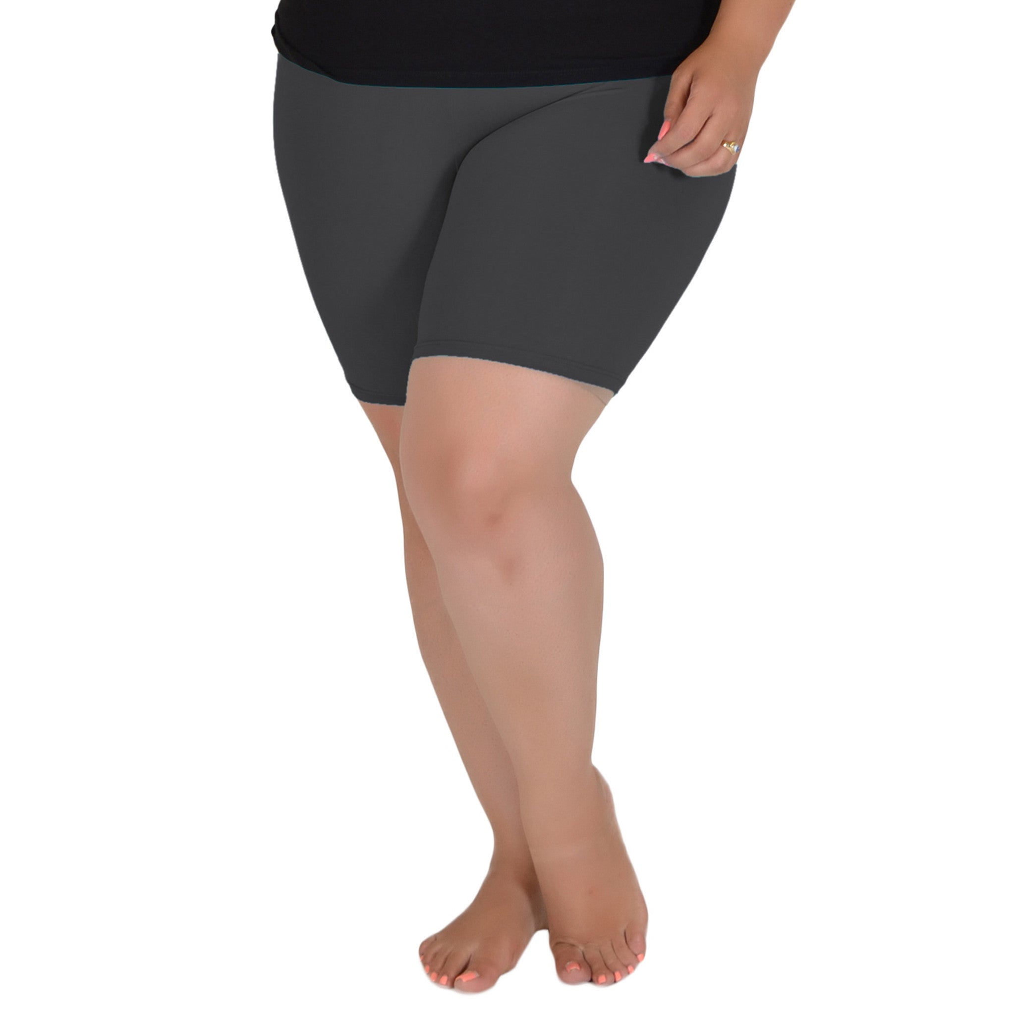 Teamwear Cotton Biker Shorts 1