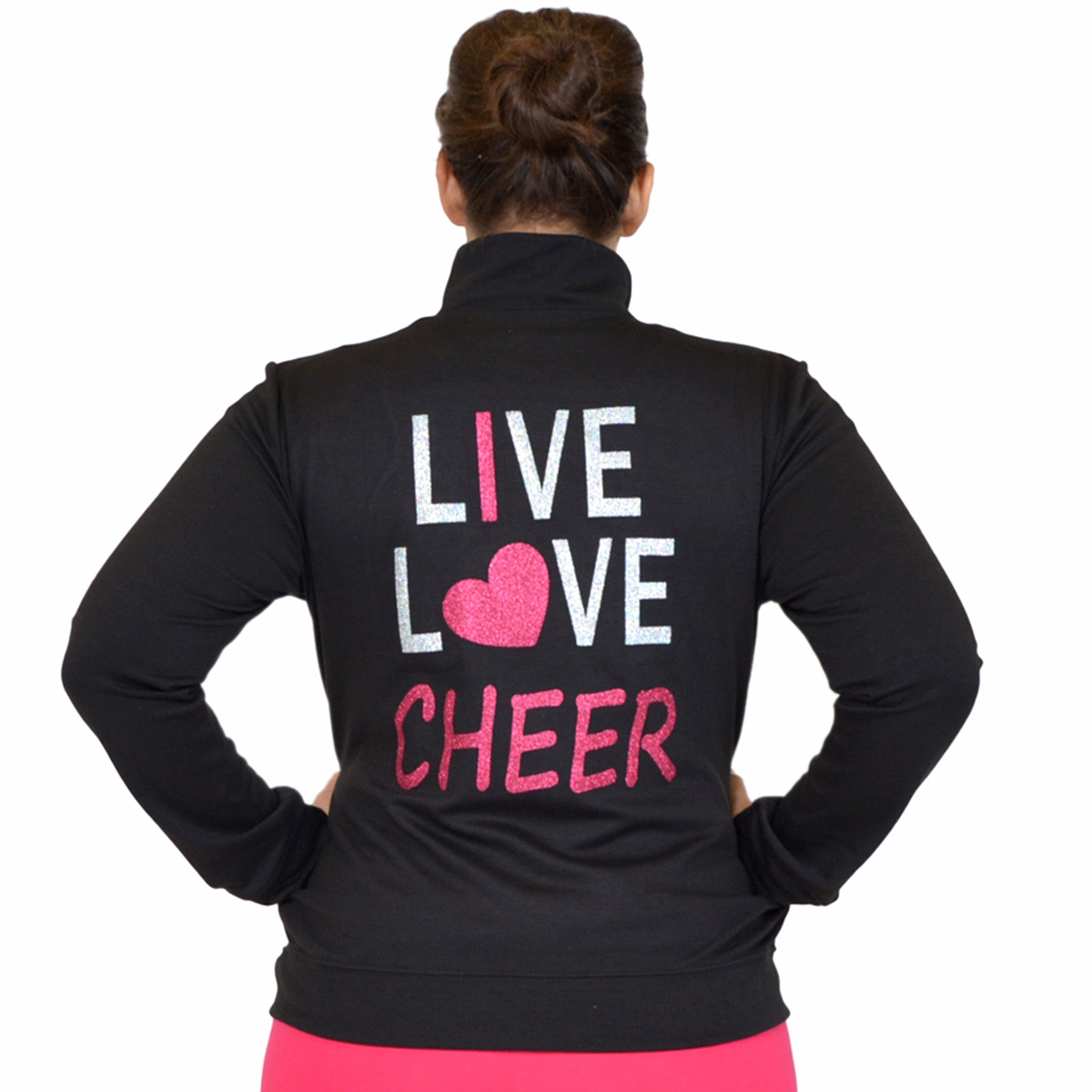 Teamwear Rayon Live Love Cheer Warm Up Jacket