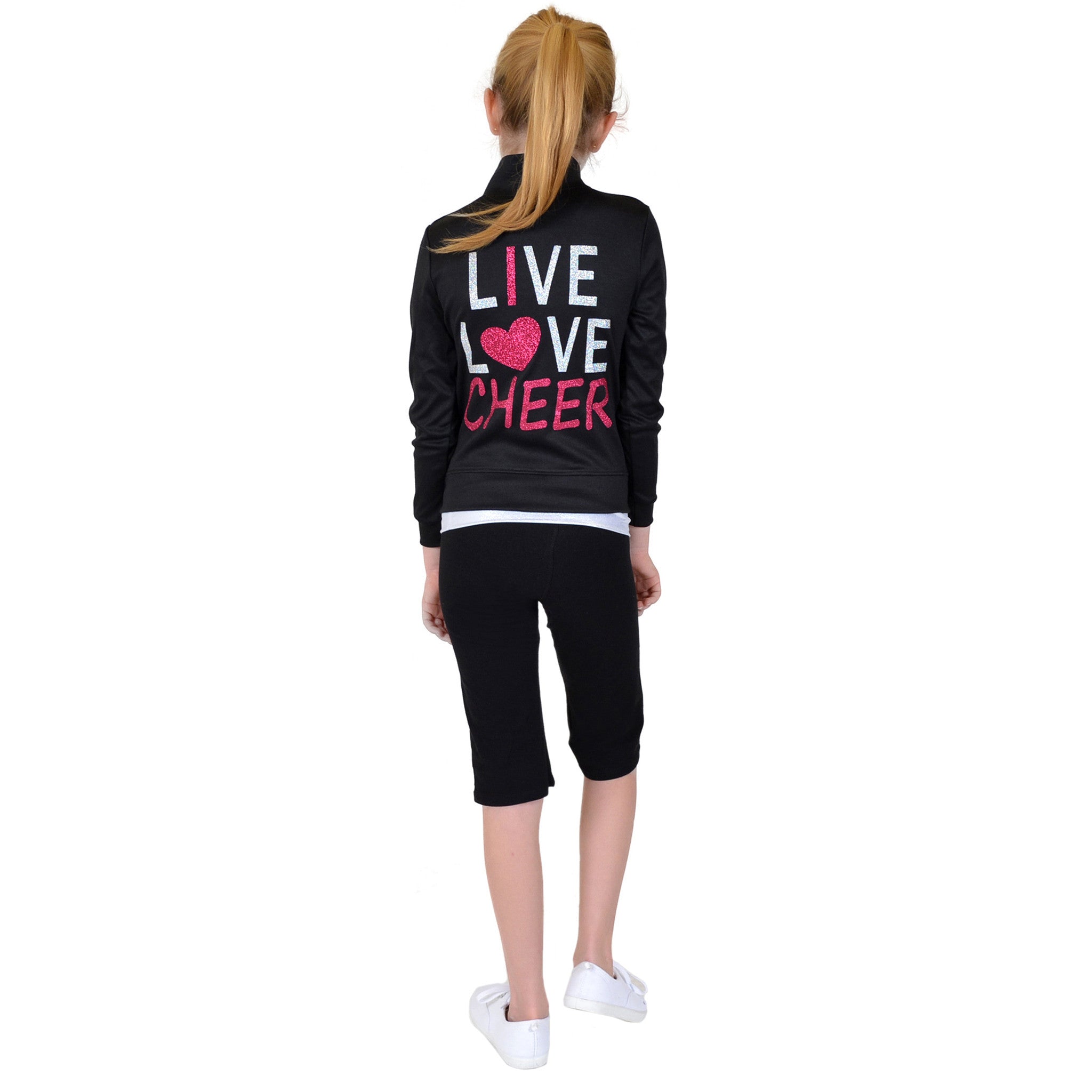 Teamwear Rayon Live Love Cheer Warm Up Jacket