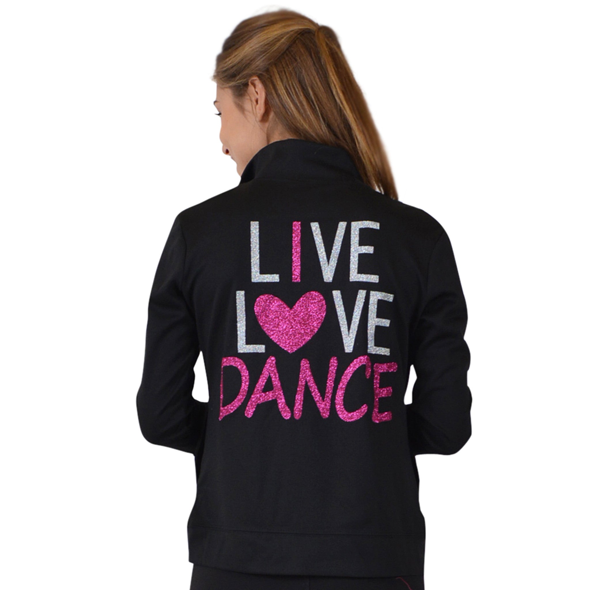 Teamwear Rayon Live Love Dance Warm Up Jacket