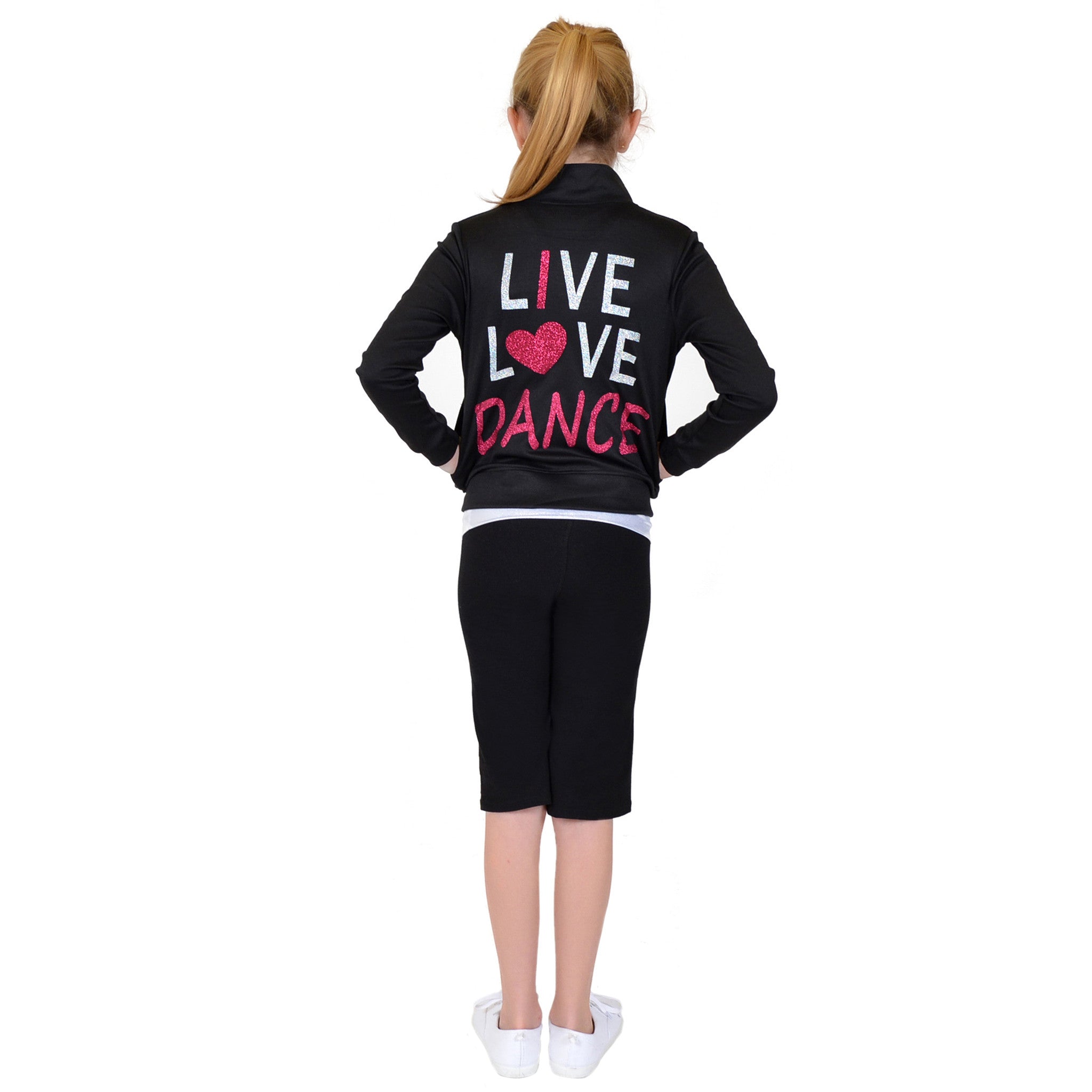 Teamwear Rayon Live Love Dance Warm Up Jacket