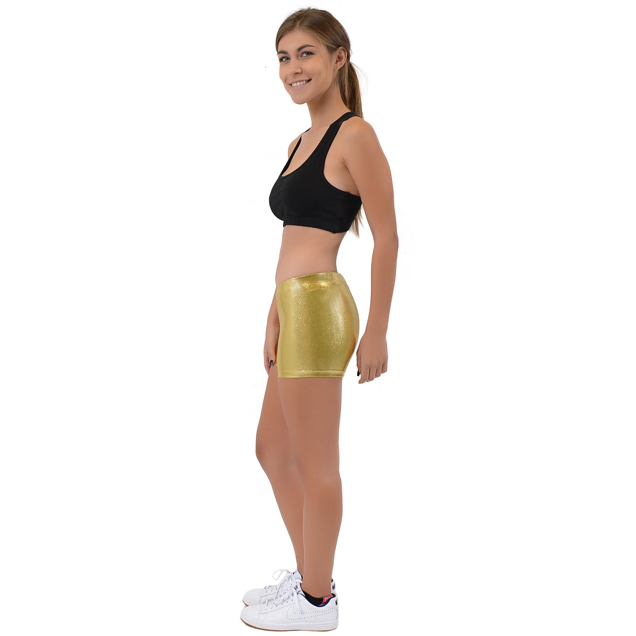 Teamwear Mystique Metallic Booty Shorts