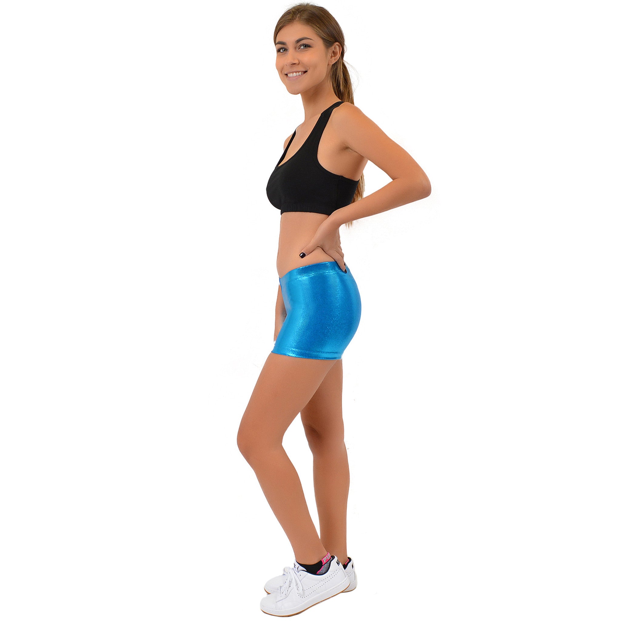 Teamwear Mystique Metallic Booty Shorts