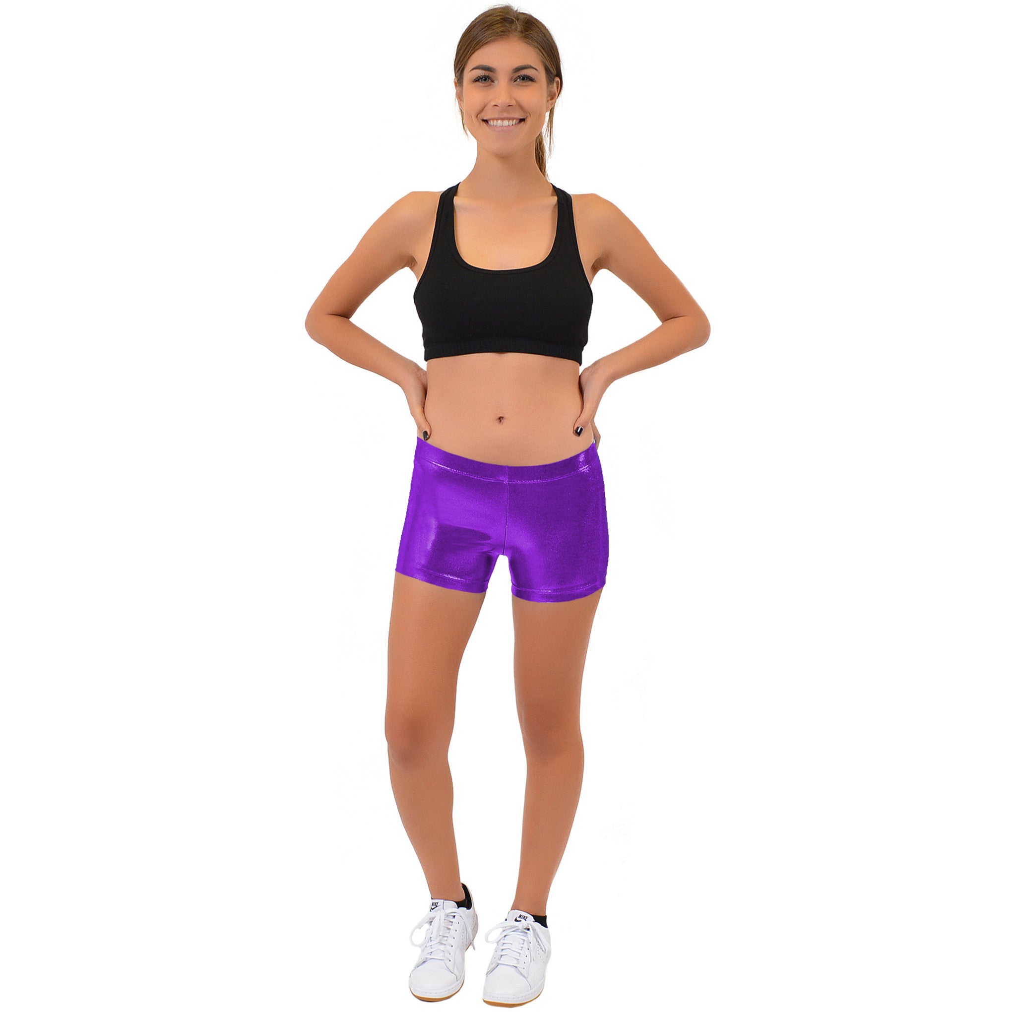 Teamwear Mystique Metallic Booty Shorts