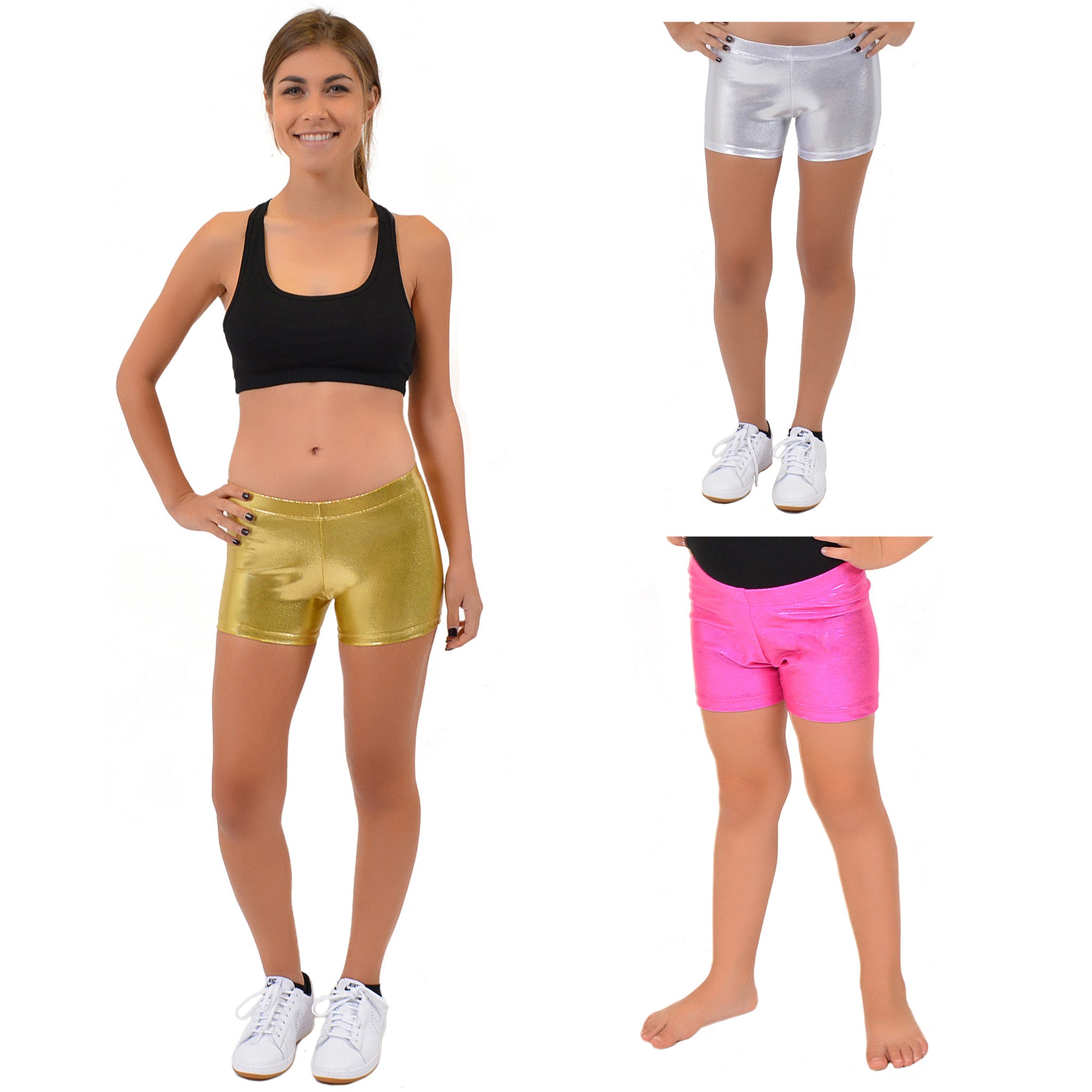 Teamwear Mystique Metallic Booty Shorts