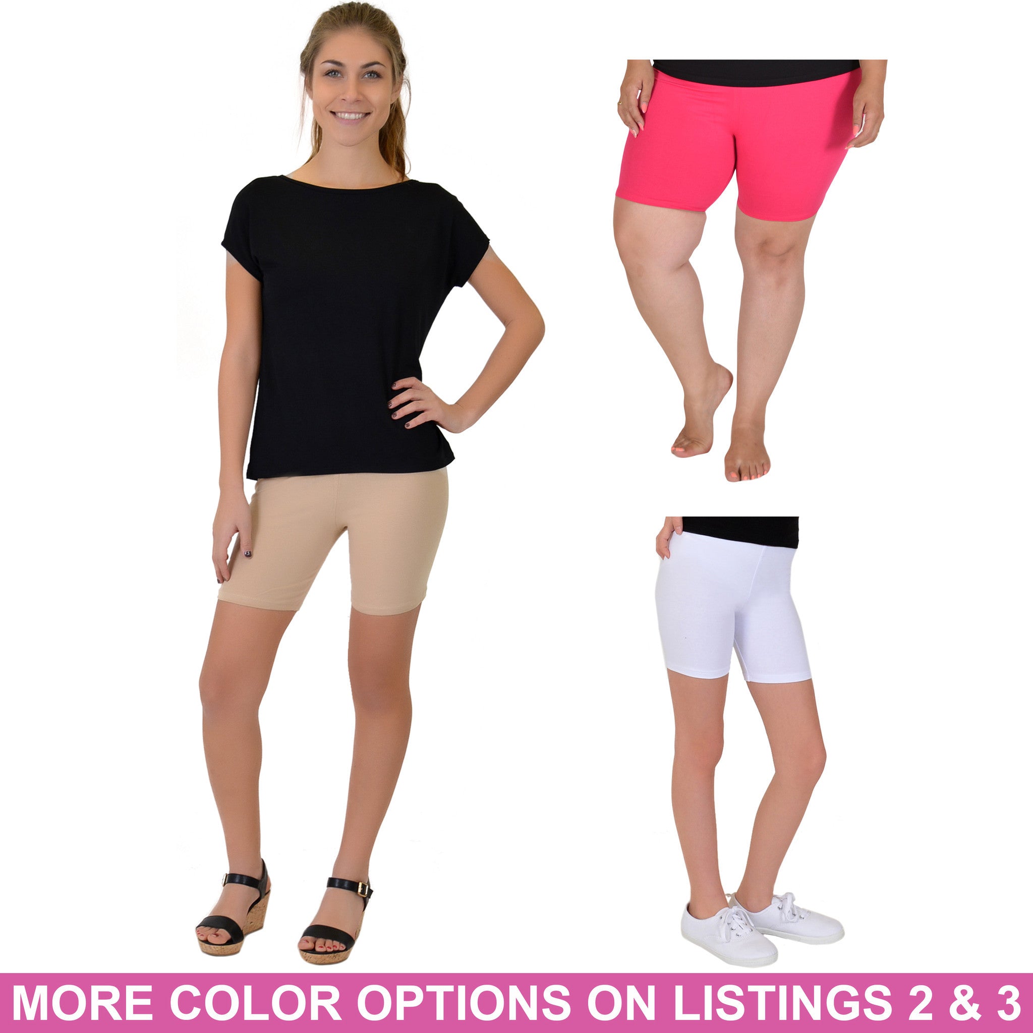 Teamwear Cotton Biker Shorts 1