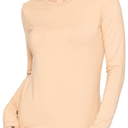 Women’s Oh So Soft Long Sleeve Shirt Base Layer Under Scrubs
