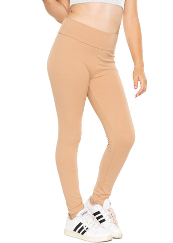 Girl's Cotton Stretch High Waisted Leggings