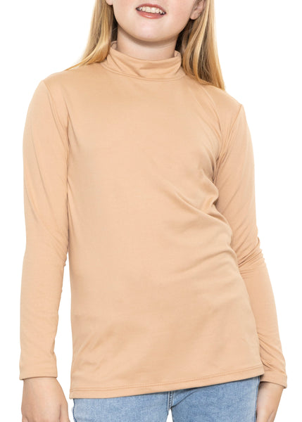 Youth Girl’s Oh So Soft Long Sleeve Mock Neck Top