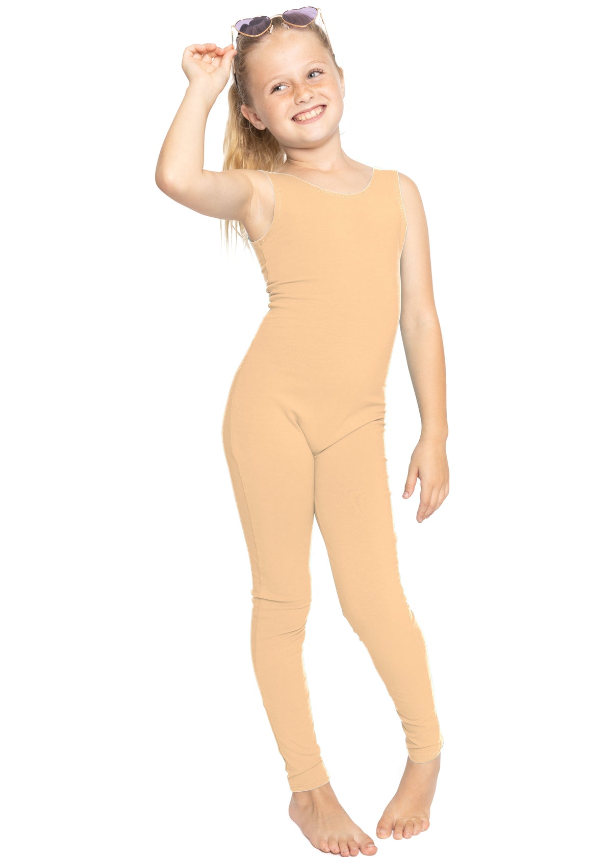 Teamwear Girl's Cotton Tank Unitard