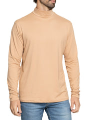 Men’s Oh So Soft Mock Neck Long Sleeve Shirt Perfect for Casual Wear, Stylish, Classic Fit