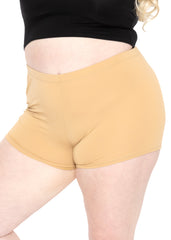 Women's Plus Size Nylon/Spandex Booty Shorts
