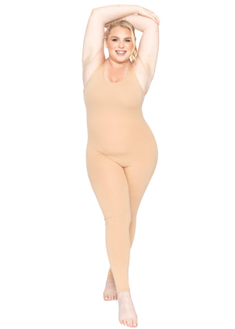 Women's Plus Size Teamwear Cotton Tank Unitard