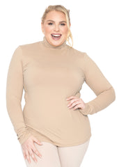 Women's Plus Size Regular Turtleneck