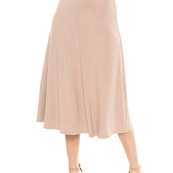 Women's Midi A-Line Flowy Skirt