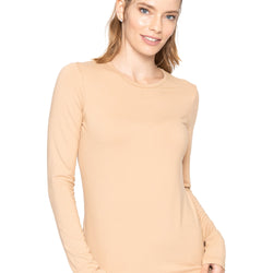 Women's and Plus Oh So Soft Long Sleeve Crew Neck Top