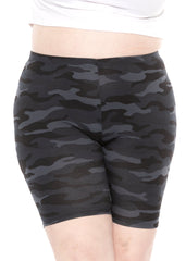 Women's Plus Size Cotton Biker Shorts