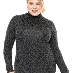 Women's Plus Size and Regular Long Sleeve Turtleneck