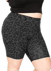 Women's Plus Size Cotton Biker Shorts
