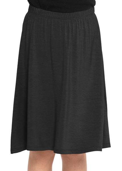 Youth Girl's Flowy A-Line Skirt Knee Length