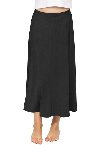 Youth Girl's Flowy A-Line Skirt Ankle Length