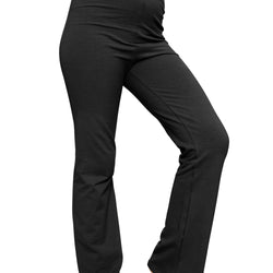 Girl's Cotton High Rise Everyday Straight Leg Yoga Pants – Youth Sizes for Little to Big Kids
