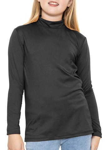 Youth Girl’s Oh So Soft Long Sleeve Mock Neck Top