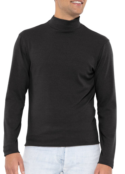 Men's Oh So Soft Mock Neck Long Sleeve Shirt Perfect for Casual Wear, Stylish, Classic Fit
