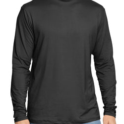 Men's Oh So Soft Mock Neck Long Sleeve Shirt Perfect for Casual Wear, Stylish, Classic Fit