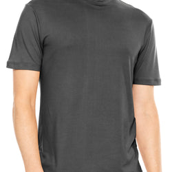 Men's Cotton Mock Neck Short Sleeve Top