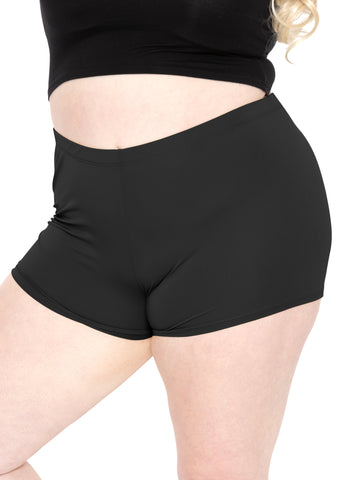Women's Plus Size Nylon/Spandex Booty Shorts