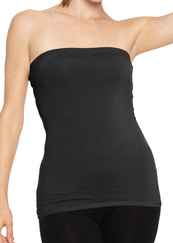 Women's & Plus Long Length Tube Top