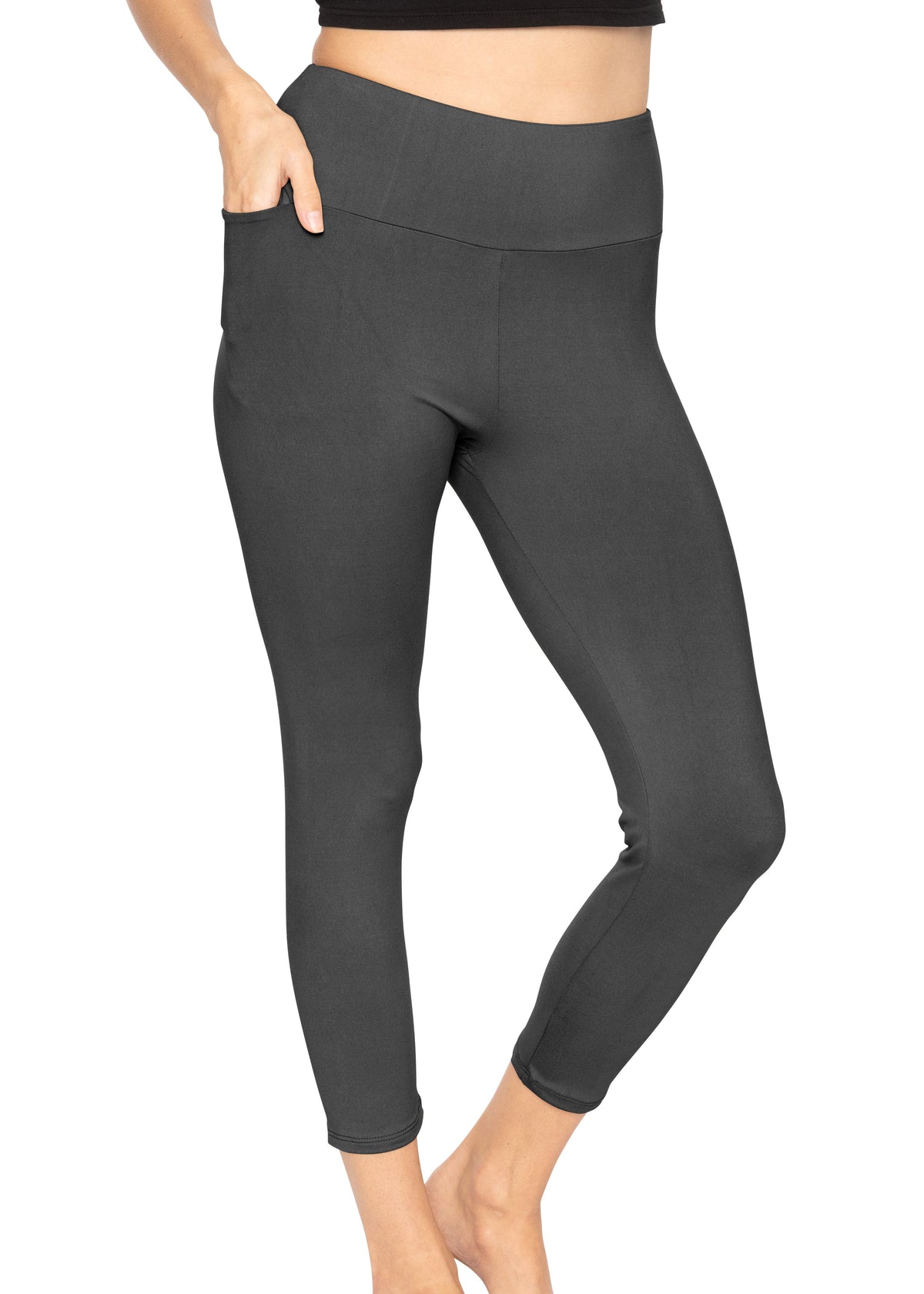 Women and Plus Size High Waist Full Length Leggings with Pocket