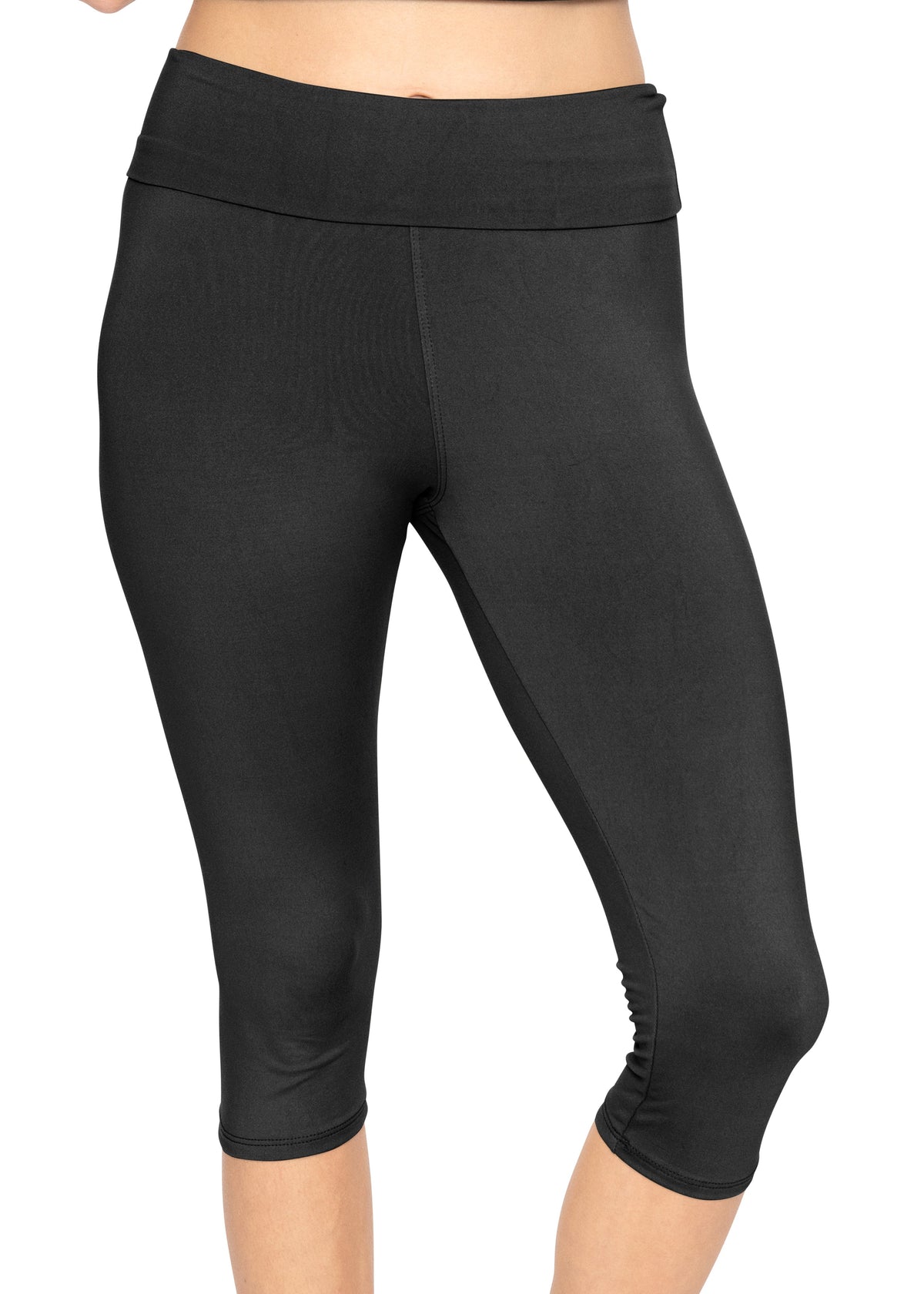 Women's and Plus Foldover Oh So Soft Knee-Length Leggings