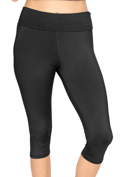 Women's and Plus Foldover Oh So Soft Knee-Length Leggings