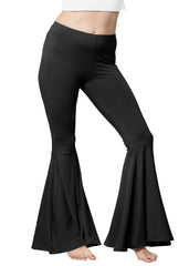 Women’s Plus Size Oh So Soft Pull On Stretchy Bell Bottom Flare Pants