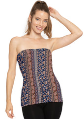 Women's & Plus Long Length Tube Top