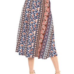 Women's Midi A-Line Flowy Skirt