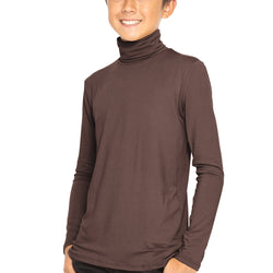 Oh So Soft Boy's Long Sleeve Poly Spandex Turtleneck