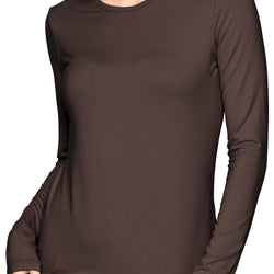 Women’s Oh So Soft Long Sleeve Shirt Base Layer Under Scrubs