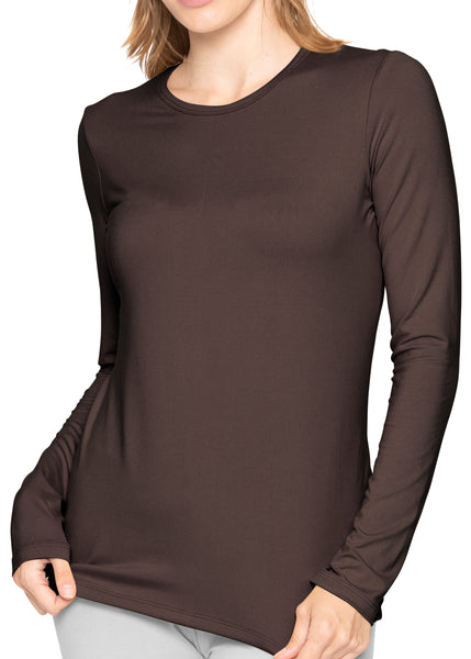 Women’s Oh So Soft Long Sleeve Shirt Base Layer Under Scrubs